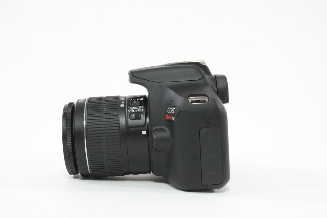 Canon EOS Rebel T6 w/18-55mm F3.5-5.6 IS II - Shutter Count 144
