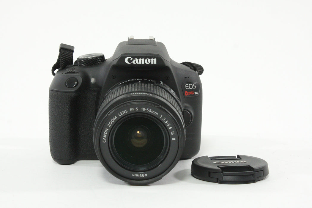 Canon EOS Rebel T6 w/18-55mm F3.5-5.6 IS II - Shutter Count 277
