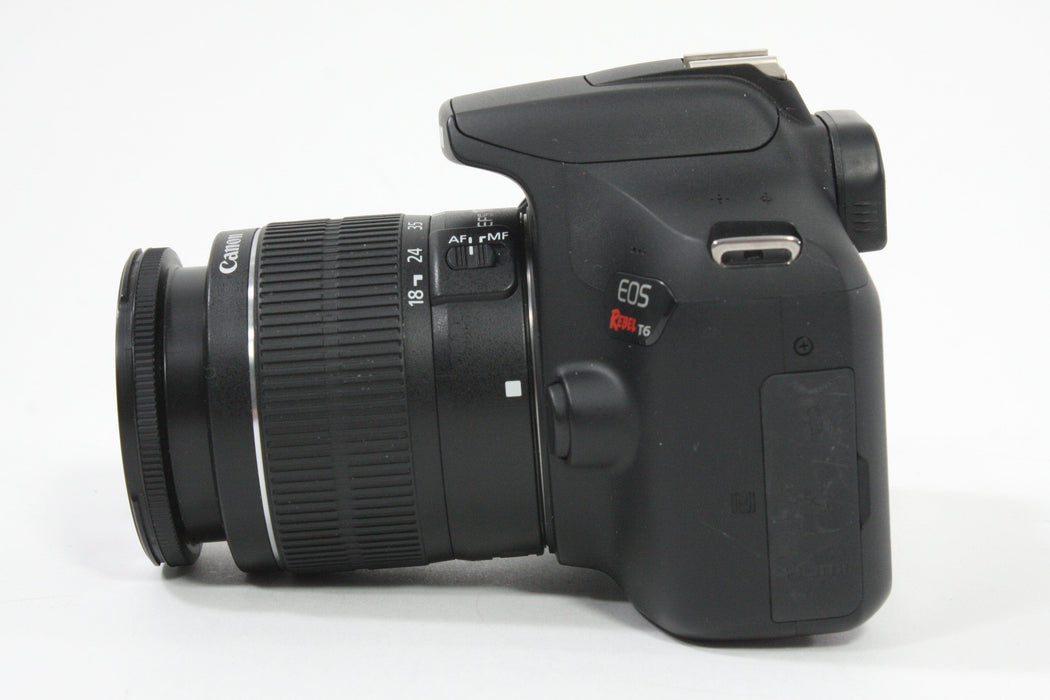 Canon EOS Rebel T6 with 18-55mm f/3.5-5.6 III EF-S  - Shutter Count 1821