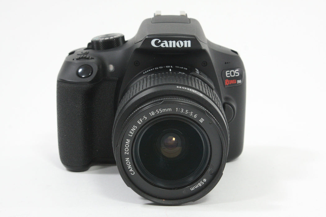 Canon EOS Rebel T6 with 18-55mm f/3.5-5.6 III EF-S  - Shutter Count 1821