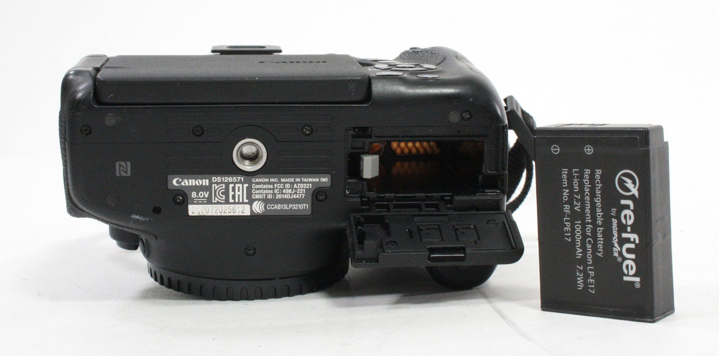 Canon EOS Rebel T6i Digital SLR Camera Body w Shutter Count 10,390