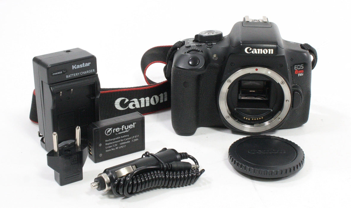 Canon EOS Rebel T6i Digital SLR Camera Body w Shutter Count 10,390