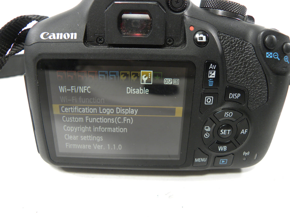 Canon EOS Rebel T7 24.1mp Digital SLR w/EF-S 18-55 IS II Shutter Ct. 10,443