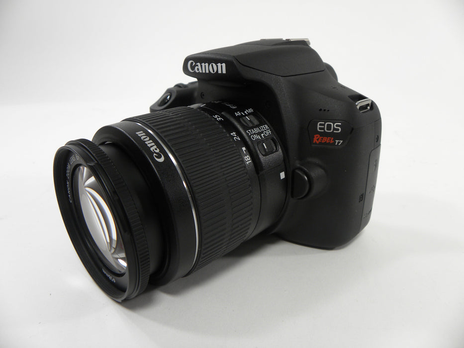 Canon EOS Rebel T7 24.1mp Digital SLR w/EF-S 18-55 Shutter Ct. 76