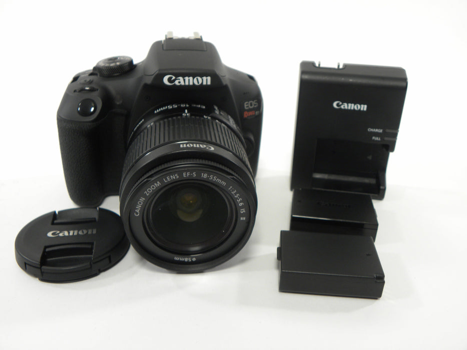 Canon EOS Rebel T7 24.2mp Digital SLR w/EF-S 18-55 IS II Shutter Ct. 7,433