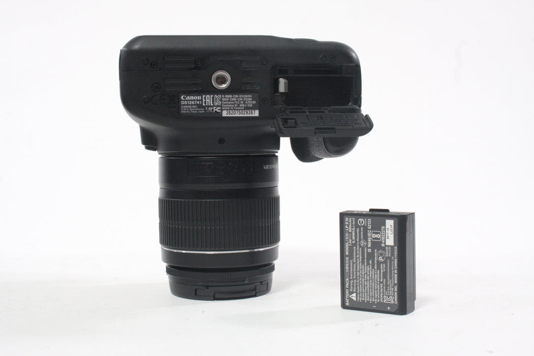 Canon EOS Rebel T7 with 18-55 f/3.5-56 IS II Lens with Shutter Count 63,823