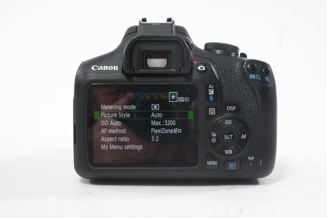 Canon EOS Rebel T7 with 18-55 f/3.5-56 IS II Lens with Shutter Count 63,823
