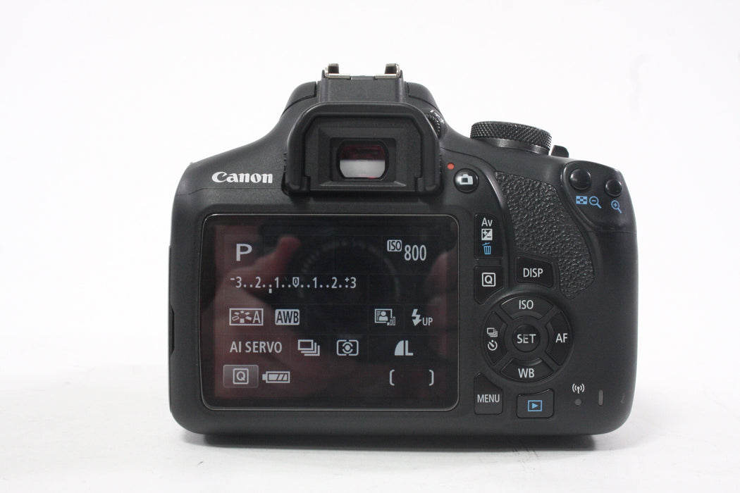 Canon EOS Rebel T7 with 18-55 f/3.5-56 IS II Lens with Shutter Count 63,823