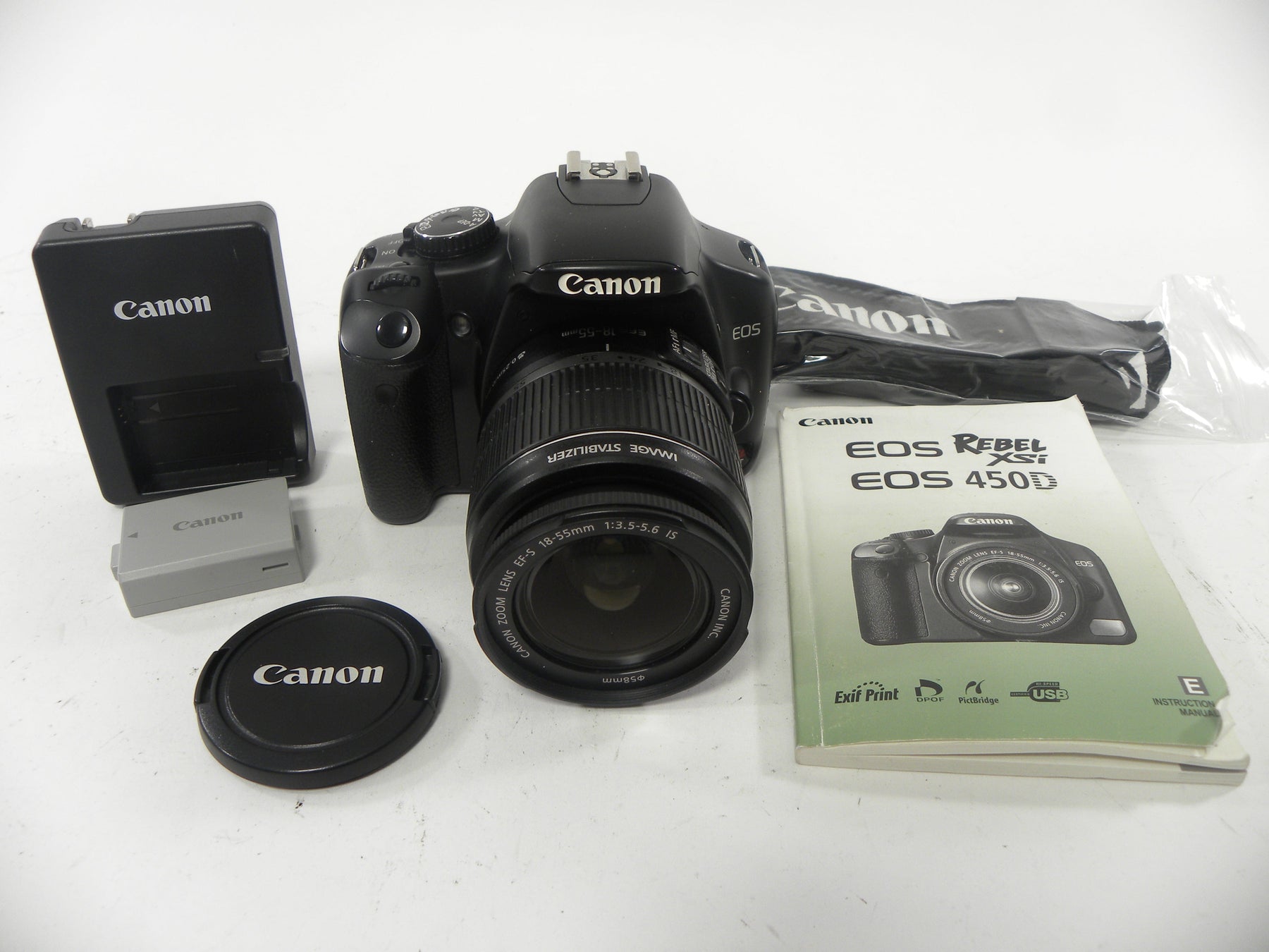 Canon EOS Rebel XSi 12.2mp Digital SLR w/EF-S 18-55 IS Shutter Ct. 24,635