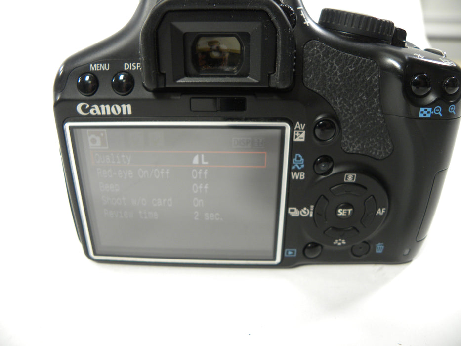 Canon EOS Rebel XSi 12.2mp Digital SLR w/EF-S 18-55 IS shutter Ct. 8,172