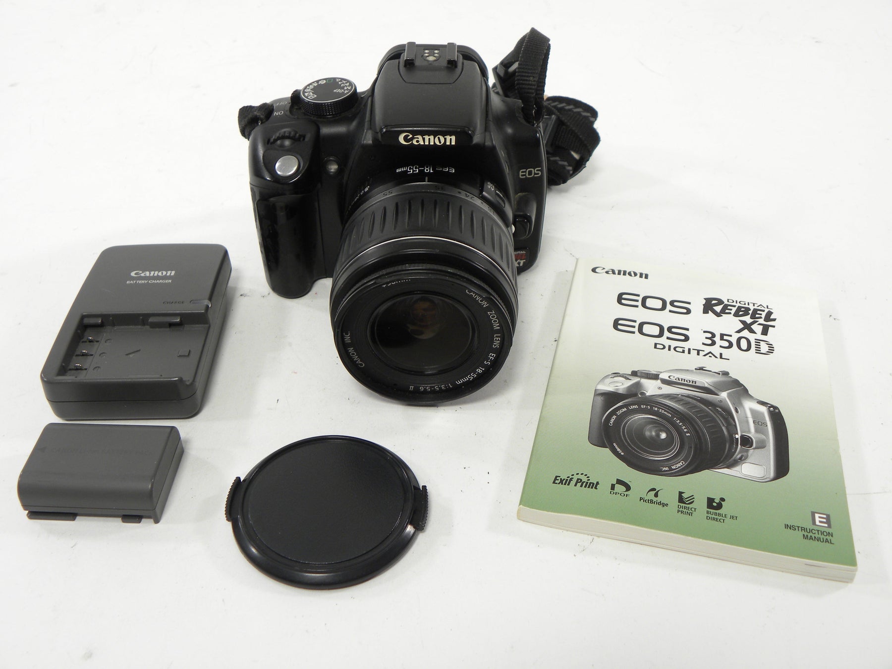 Canon EOS Rebel XT 8mp Digital SLR w/EF-S 18-55mm f3.5-5.6 II