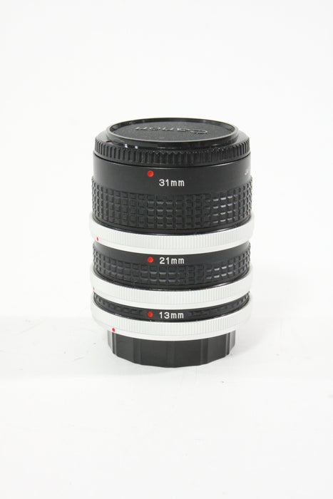 Canon Extension Tubes:  13mm, 21mm, 31mm for FD Mount