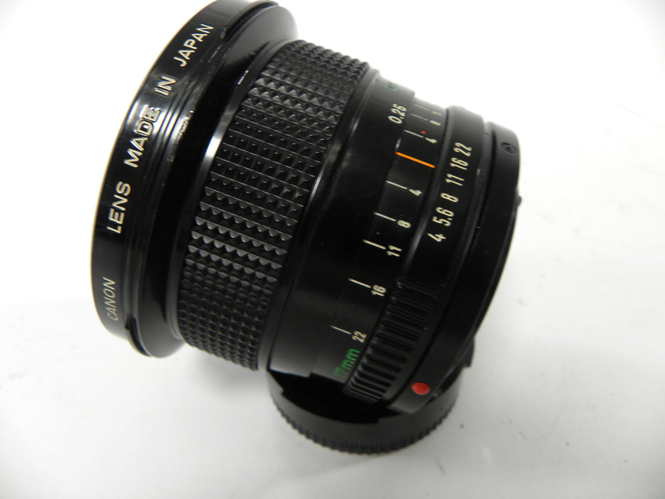 Canon FD 17mm f4  lens (Parts or Repair) AS IS