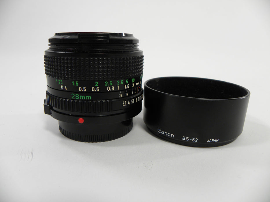 Canon FD 28mm f2.8 lens
