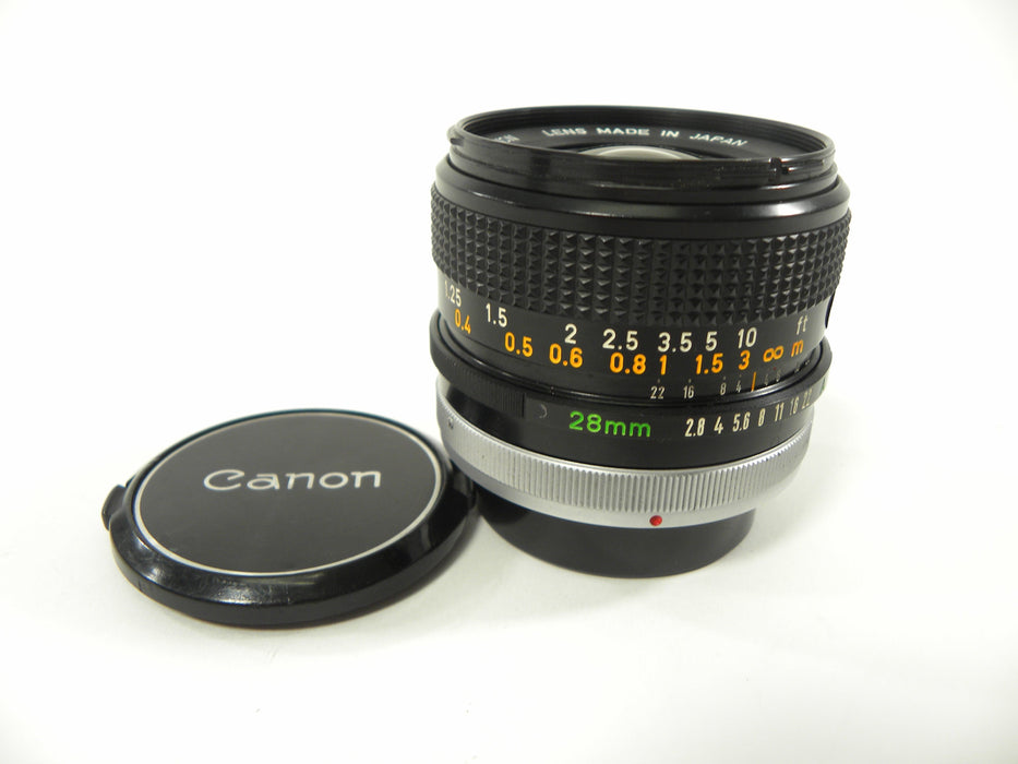 Canon FD 28mm f2.8 S.C. lens