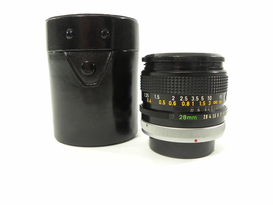 Canon FD 28mm f2.8 S.C. lens