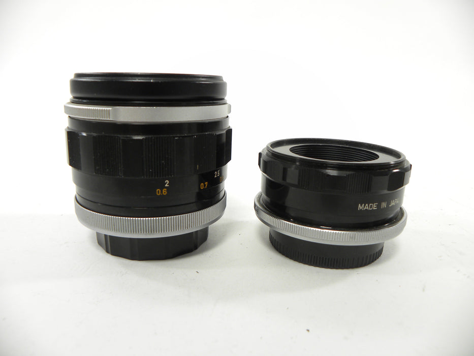 Canon FL 55mm f1.2 Lens w/Macrophoto Coupler 58mm Lens Reversal