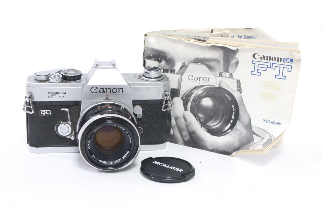 Canon FT 35mm SLR Camera with 50mm f/1.8 FL Lens