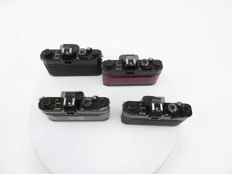 Canon FT Black Bodies, 4 of them, selling AS IS for PARTS ONLY