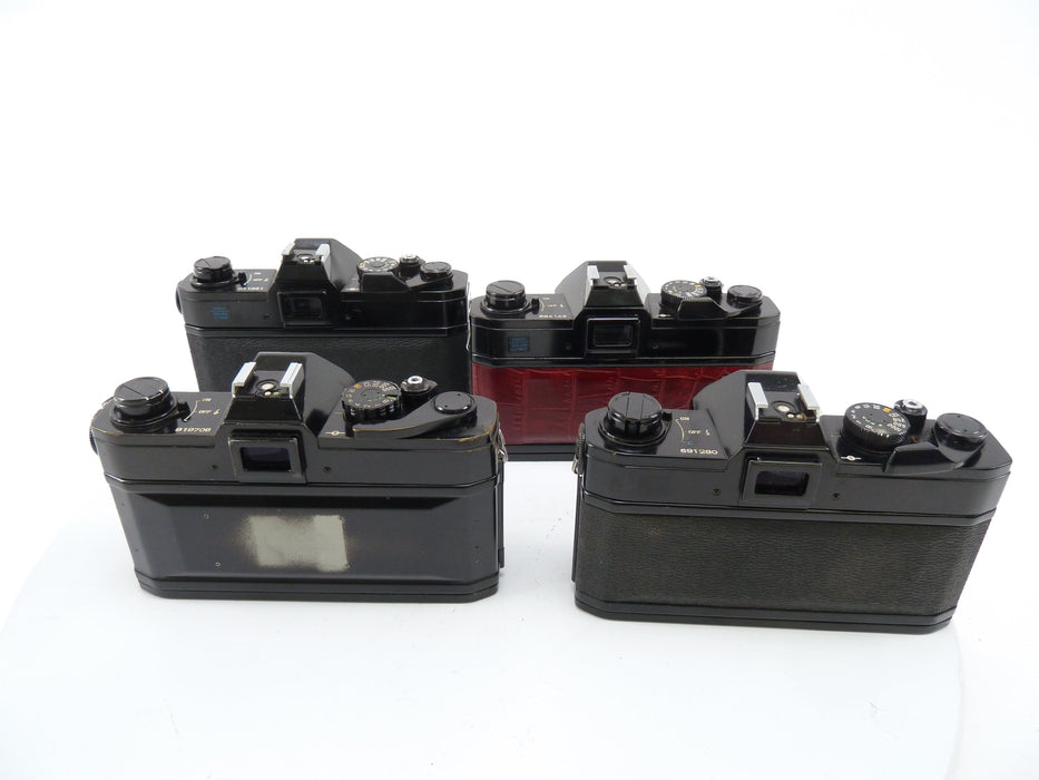 Canon FT Black Bodies, 4 of them, selling AS IS for PARTS ONLY