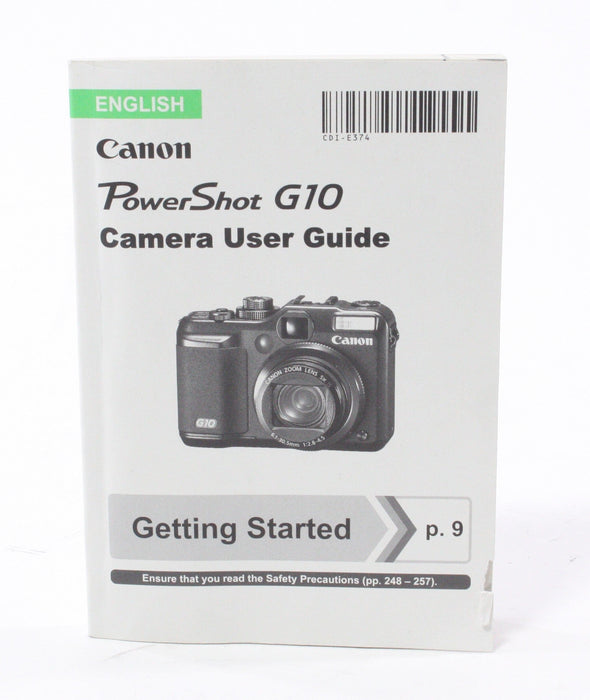 Canon G10 Digital Camera (with case/manual)