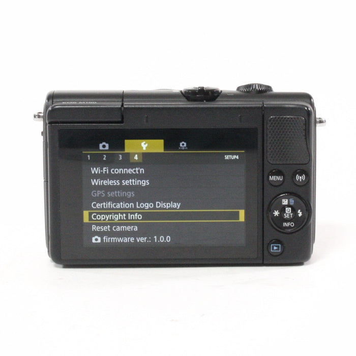 Canon M100 Mirrorless Digital Camera with 15-45mm f/3.5-6.3 Lens No Shutter Count