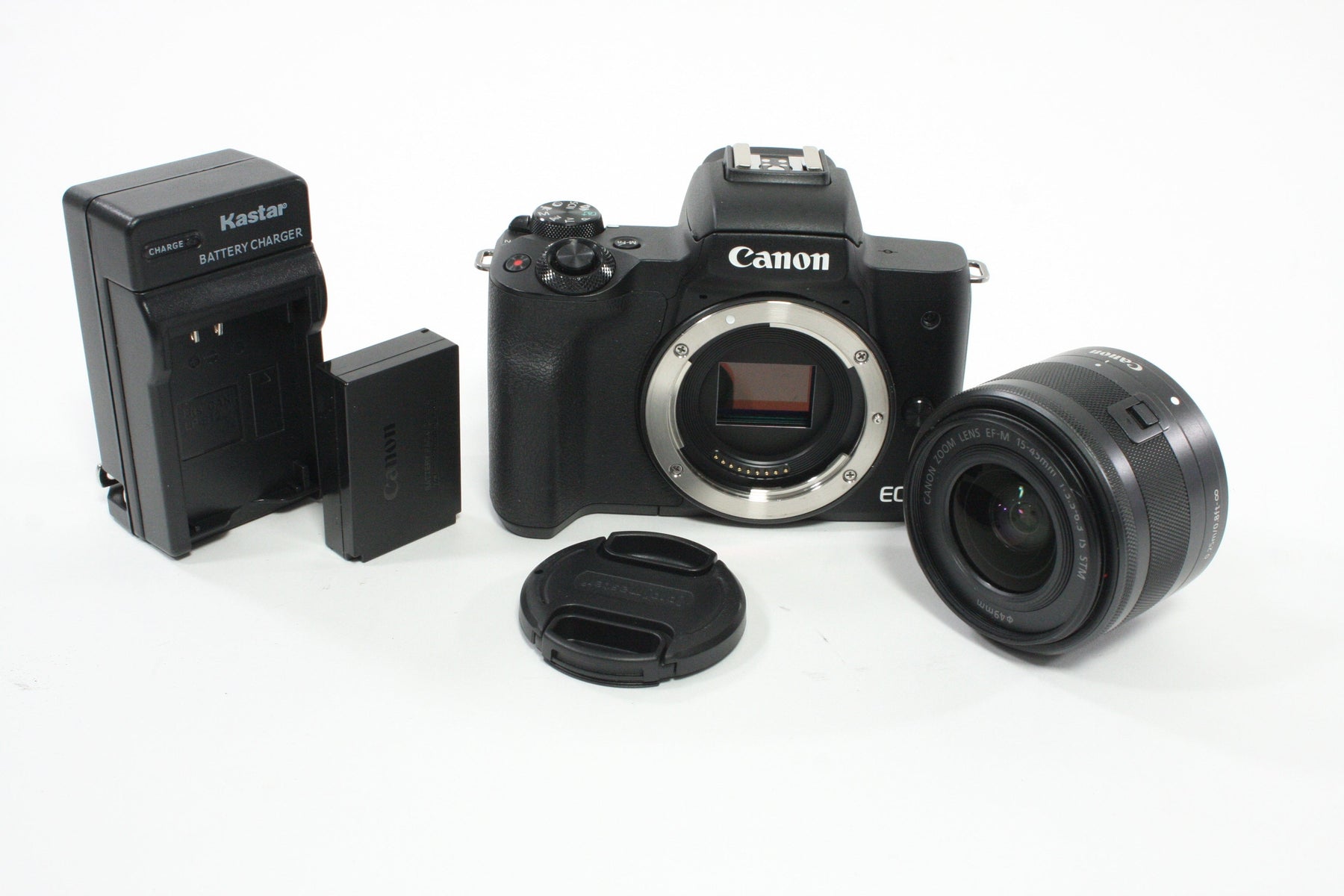 Canon M50 Mirrorless Digital Camera with 15-45mm f/3.5-6.3 IS STM Lens w/ Shutter Count