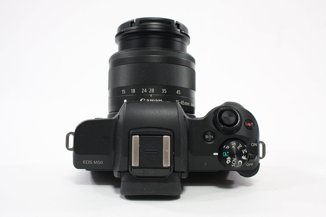 Canon M50 Mirrorless Digital Camera with 15-45mm f/3.5-6.3 Shutter Count < 4,000