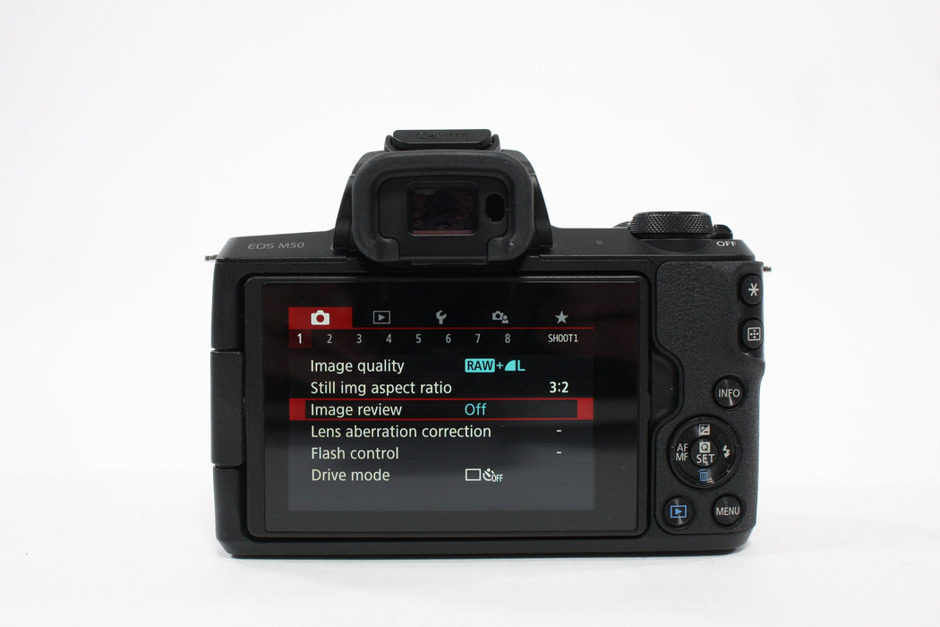 Canon M50 Mirrorless Digital Camera with 15-45mm f/3.5-6.3 Shutter Count < 4,000