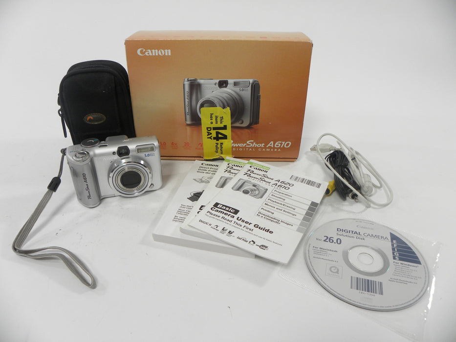 Canon Power Shot A610 5.0mp Digital Camera