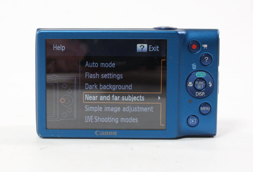 Canon PowerShot A4000 Digital Camera 8x Zoom 16.0mp (Blue)