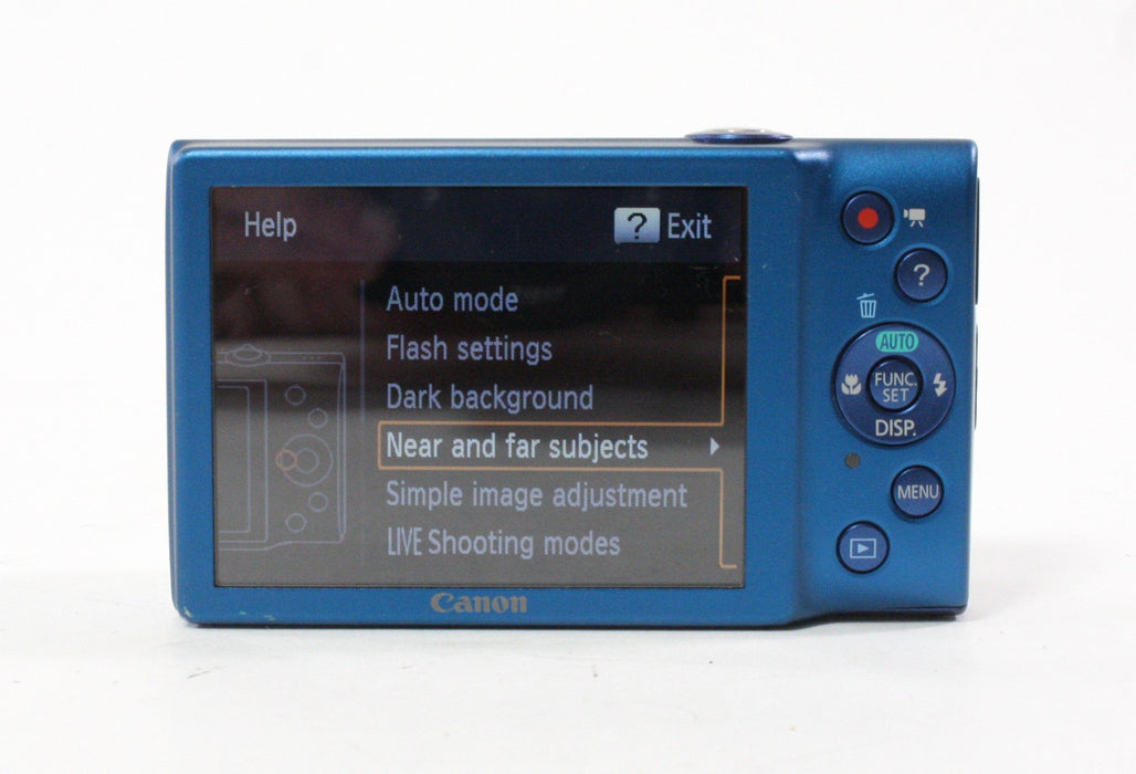 Canon PowerShot A4000 Digital Camera 8x Zoom 16.0mp (Blue)