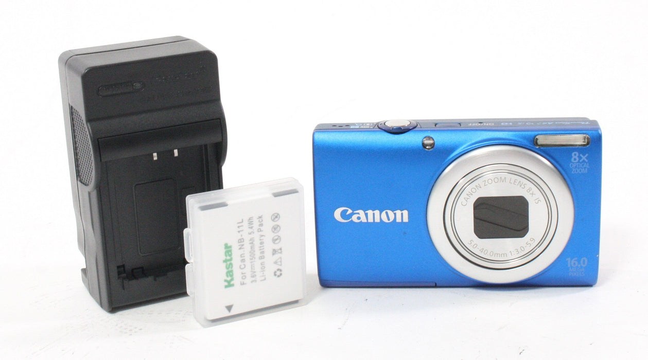 Canon PowerShot A4000 Digital Camera 8x Zoom 16.0mp (Blue)