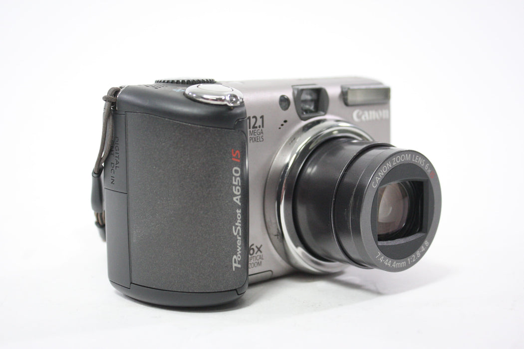 Canon Powershot A650 IS Digital Point and Shoot Camera 6x Zoom 12.1mp