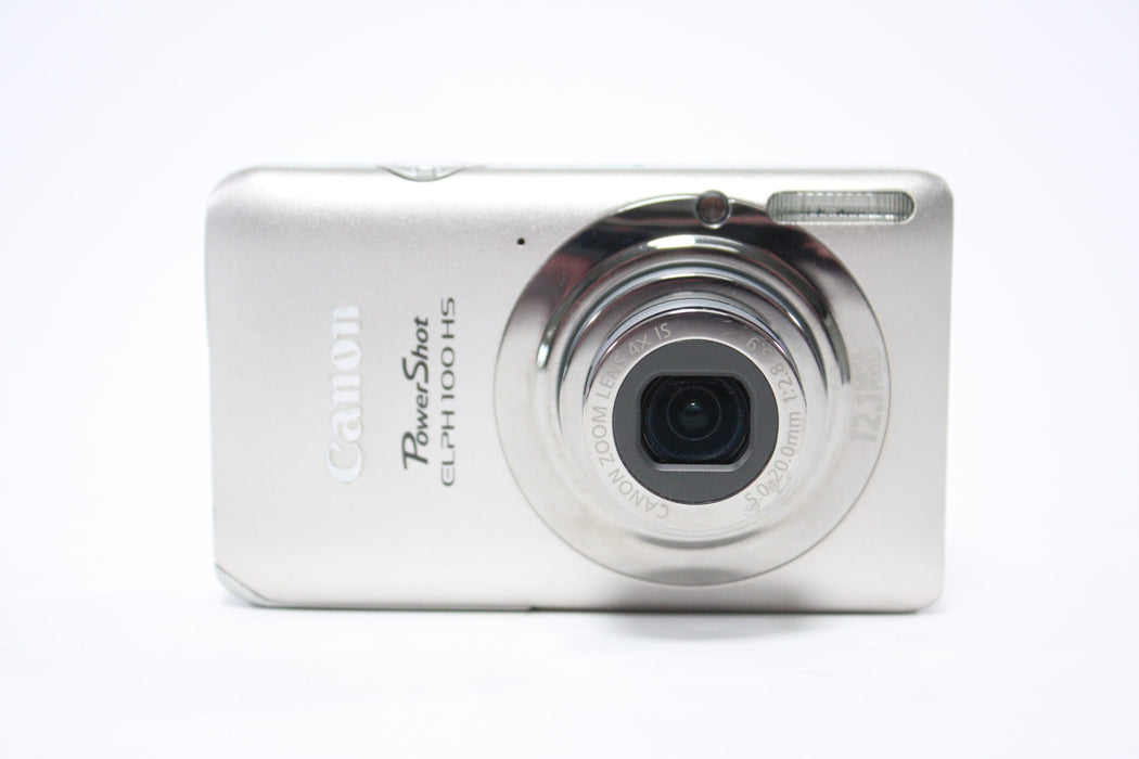 Canon PowerShot ELPH 100 HS Digital Point and Shoot Camera 4x Zoom 12.1mp (Silver)