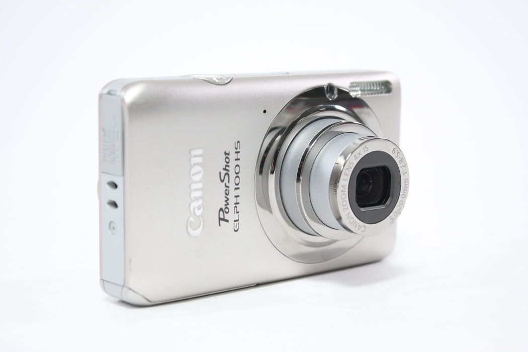 Canon PowerShot ELPH 100 HS Digital Point and Shoot Camera 4x Zoom 12.1mp (Silver)