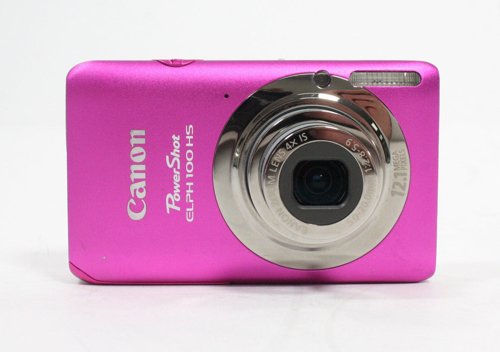 Canon PowerShot Elph 100 HS PC1588 Digital Camera 4x Zoom 12.1mp (Pink)