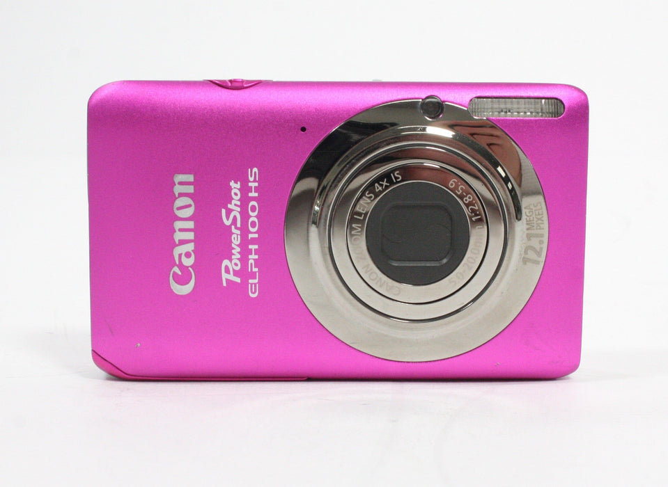 Canon PowerShot Elph 100 HS PC1588 Digital Camera 4x Zoom 12.1mp (Pink)