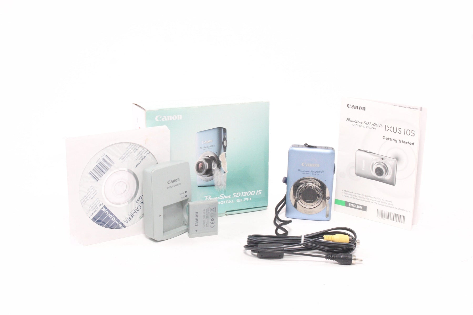 Canon PowerShot Elph SDI300 IS Digital Point-and-Shoot Camera 4x Zoom 12.1mp (Blue)