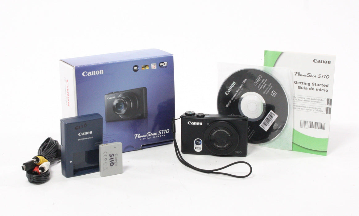 Canon PowerShot S110 Digital Point-and-Shoot Camera 5x Zoom 12.1mp