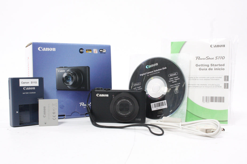 Canon Powershot S110 Digital Point-and-Shoot Camera 5x Zoom 12.1mp