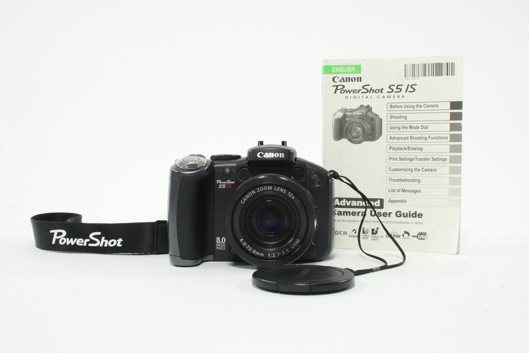 Canon PowerShot S5 IS Digital Camera 12x Zoom 8.0mp