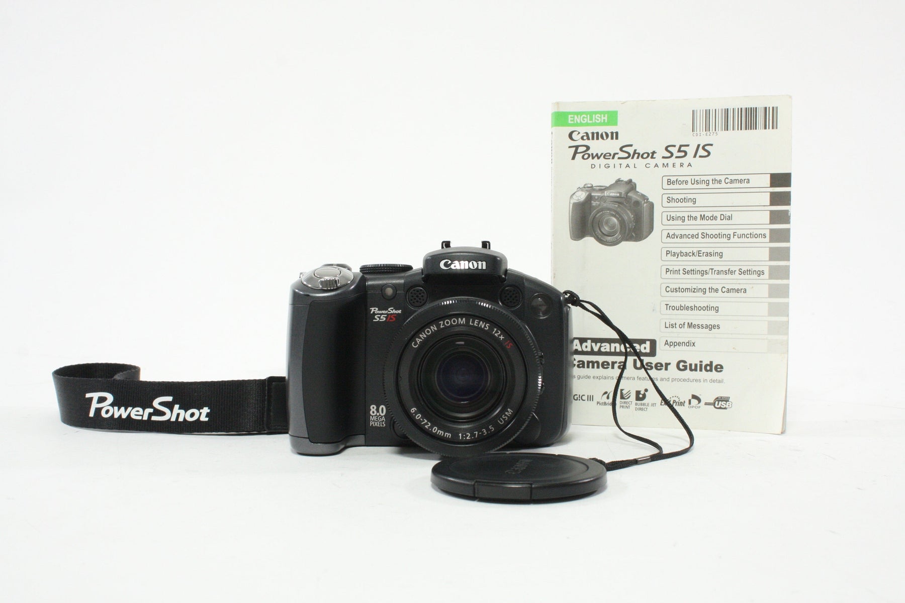 Canon PowerShot S5 IS Digital Camera 12x Zoom 8.0mp