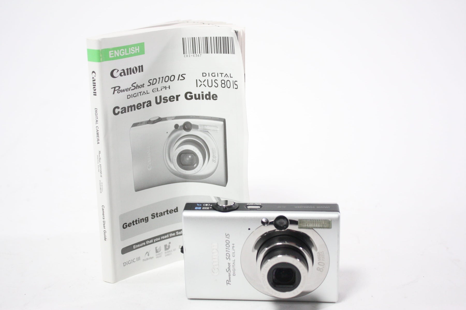 Canon Powershot SD1100 IS Digital Point and Shoot Camera 3x Zoom 8mp AS-IS
