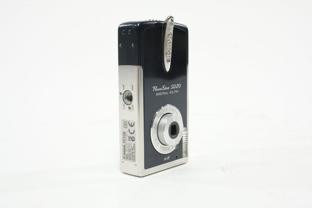 Canon PowerShot SD20 Digital Elph Camera 6.5x Zoom 5.0mp (Blue)