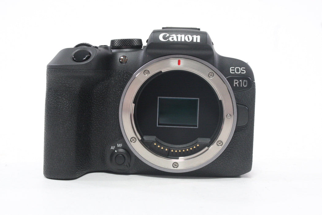 Canon R10 Mirrorless Digital Camera Body with a Shutter Count of less than 1,000