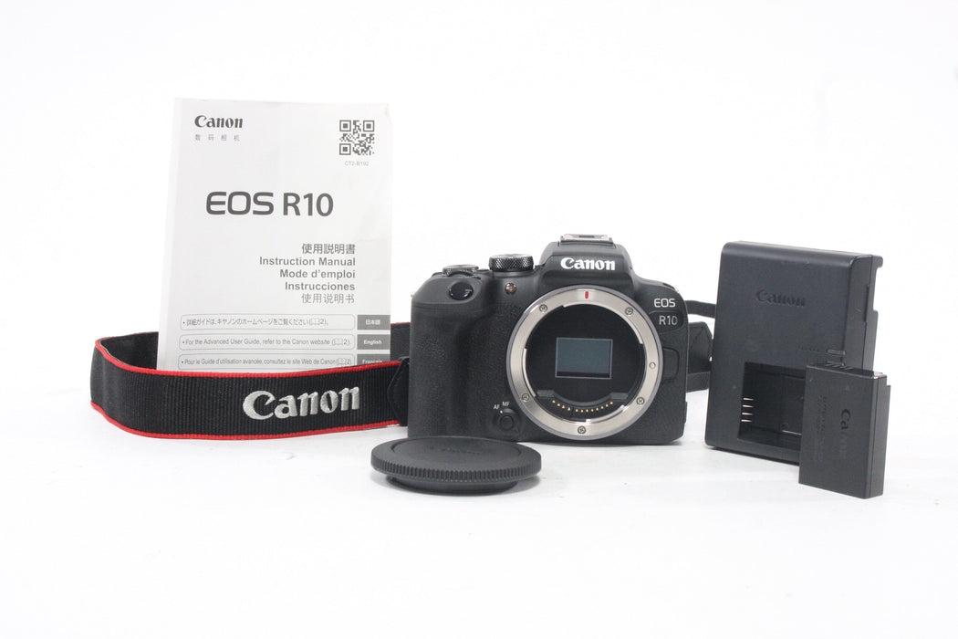 Canon R10 Mirrorless Digital Camera Body with a Shutter Count of less than 1,000