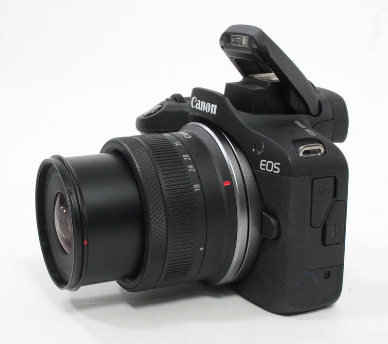 Canon R100 Mirrorless Digital Camera with 18-45mm f/4.5-5.6 IS STM Lens with Shutter Count (less than) 1,000