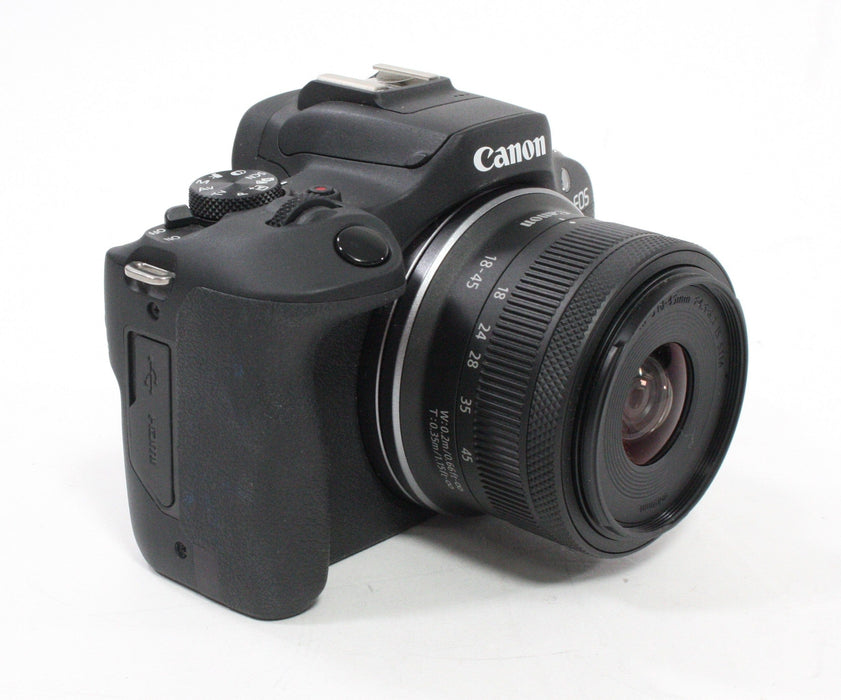 Canon R100 Mirrorless Digital Camera with 18-45mm f/4.5-5.6 IS STM Lens with Shutter Count (less than) 1,000