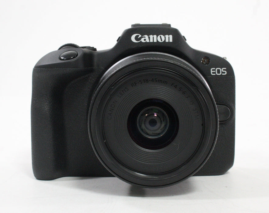 Canon R100 Mirrorless Digital Camera with 18-45mm f/4.5-5.6 IS STM Lens with Shutter Count (less than) 1,000